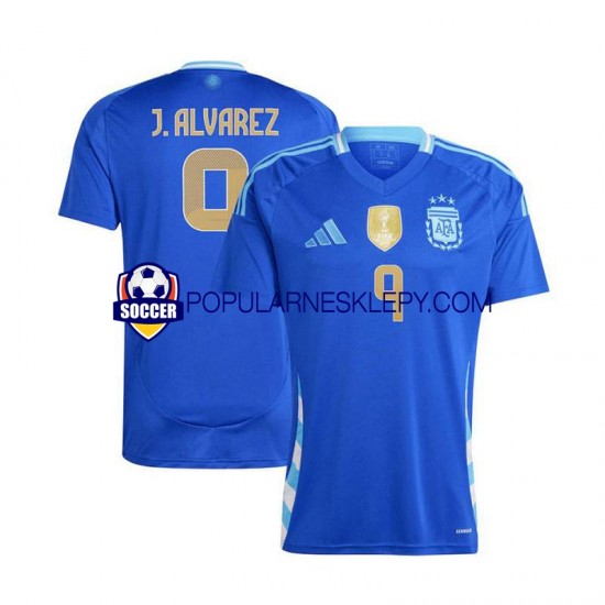 Koszulka Krótka Męska Reprezentacji Argentyny Drugi strój Julian Alvarez 9 Copa America 2024