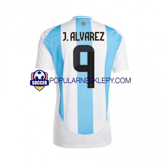 Koszulka Krótka Męska Reprezentacji Argentyny Pierwszy strój Julian Alvarez 9 Copa America 2024