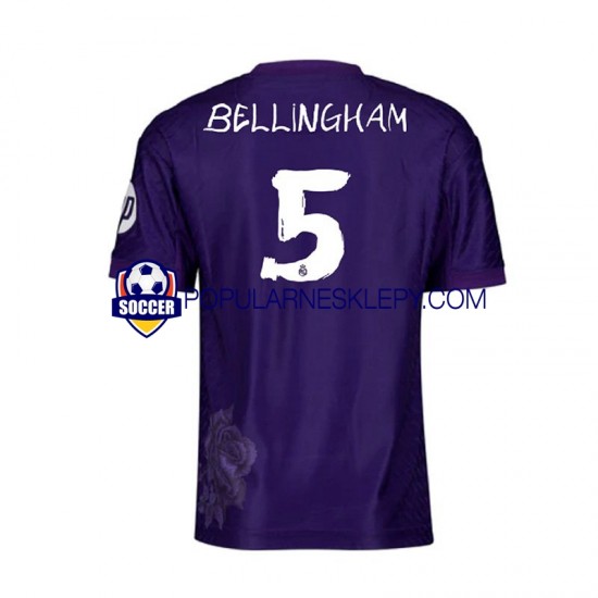 Koszulka Krótka Męska Real Madryt Czwarty strój Jude Bellingham 5 Purplecolor Y-3 2023-2024