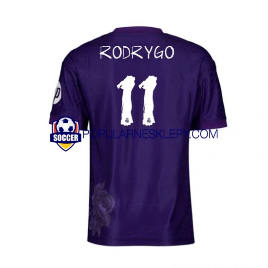 Koszulka Krótka Męska Real Madryt Czwarty strój RODRYGO 11 Purplecolor Y-3 2023-2024