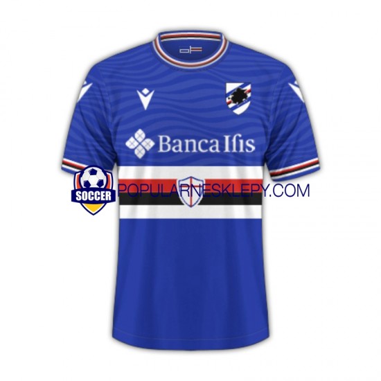 Koszulka Krótka Męska Sampdoria Pierwszy strój 2023-2024