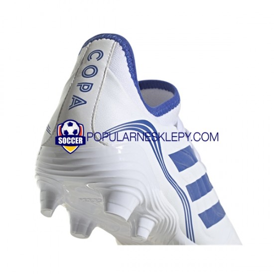 Niebieski Biały Adidas COPA SENSE.3 FG Diamond Edge Buty piłkarskie