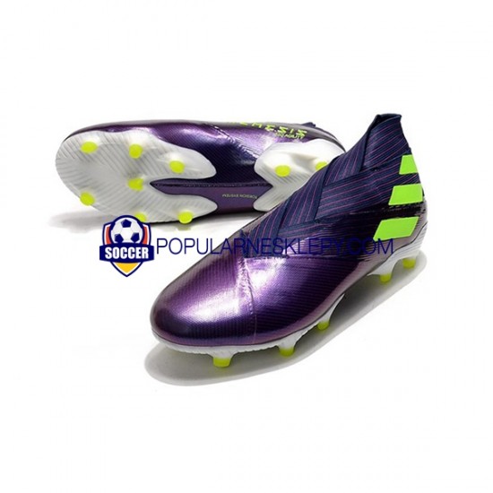 Żółty Adidas Nemeziz9 FG Purplecolor Buty piłkarskie