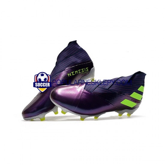 Żółty Adidas Nemeziz9 FG Purplecolor Buty piłkarskie