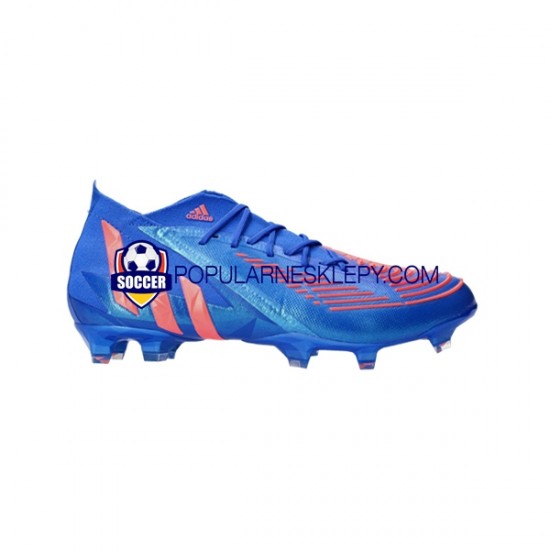 Czerwony Niebieski Adidas Predator EDGE.1 FG Sapphire Edge Buty piłkarskie