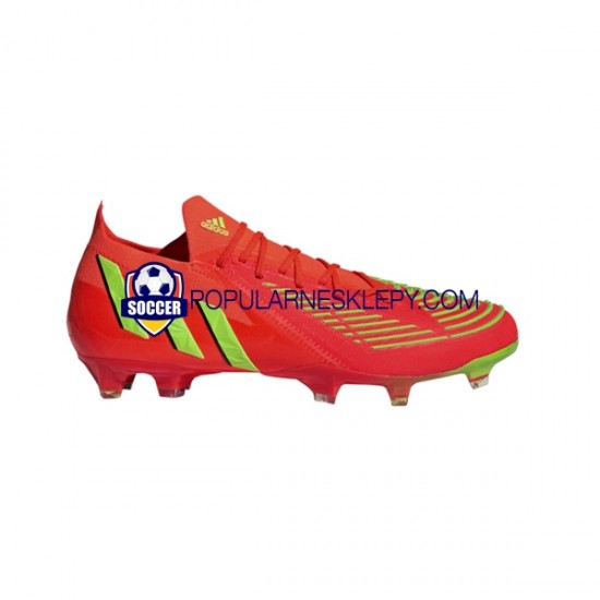 Czerwony Zielony Adidas Predator EDGE.1 L FG Game Data Buty piłkarskie