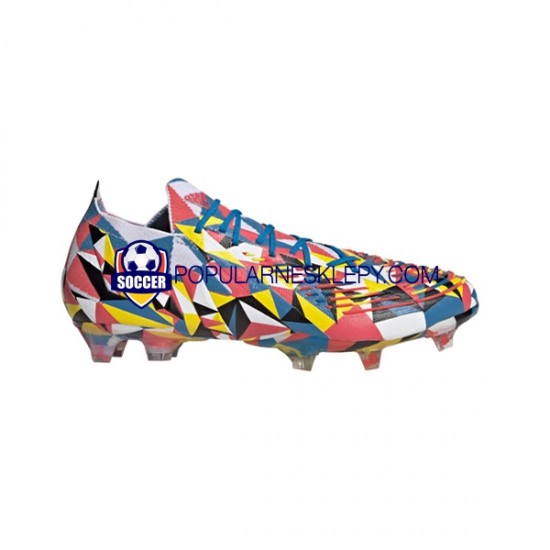 Niebieski Żółty Adidas Predator EDGE.1 L FG Geometric Buty piłkarskie