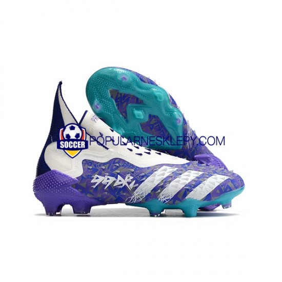 Biały Adidas Predator FREAK FG Purplecolor Buty piłkarskie