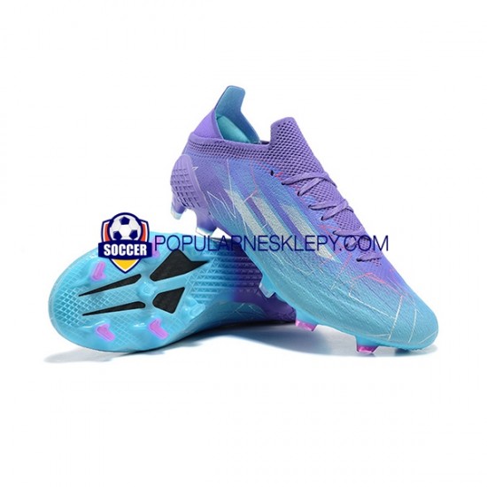 Niebieski Adidas X Speed flow FG Purplecolor Buty piłkarskie