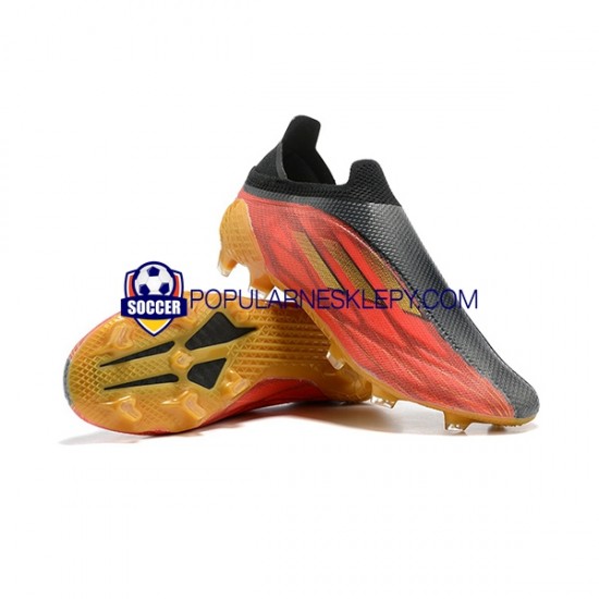 Czerwony Żółty Czarny Adidas X Speed flow FG Buty piłkarskie