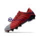 Czerwony Szary Nike HyperVenom Phantom III Elite FG Buty piłkarskie