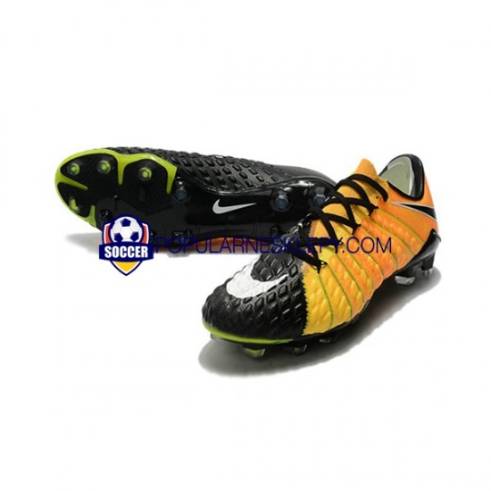 Żółty Czarny Nike HyperVenom Phantom III Elite FG Buty piłkarskie