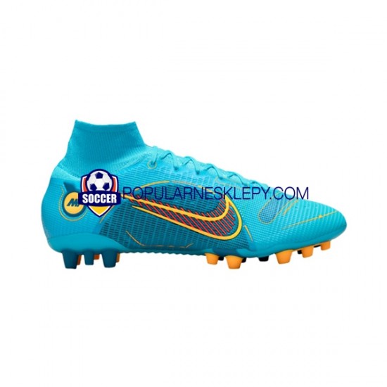 Niebieski Nike Mercurial Superfly VIII Blueprint Elite AG Buty piłkarskie