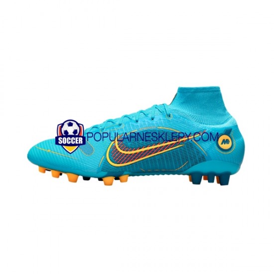 Niebieski Nike Mercurial Superfly VIII Blueprint Elite AG Buty piłkarskie