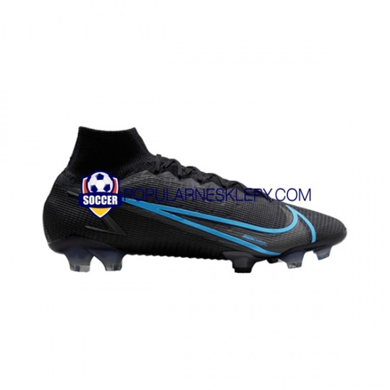 Czarny Nike Mercurial Superfly VIII Renew Elite FG Buty piłkarskie