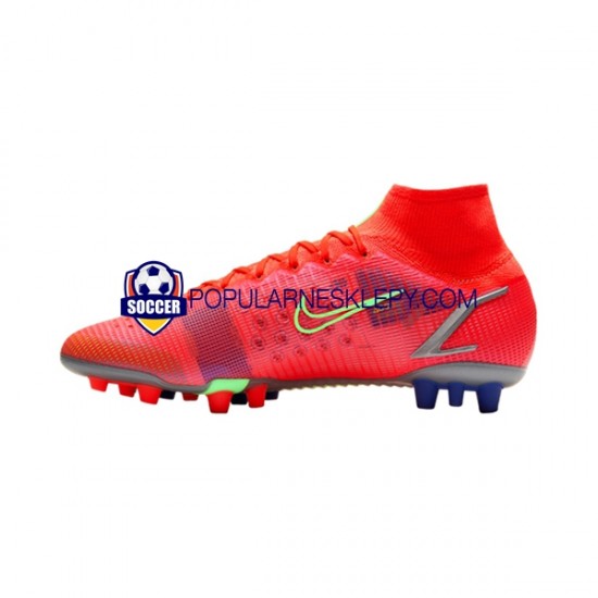 Czerwony Nike Mercurial Superfly VIII Spectrum Elite AG Buty piłkarskie