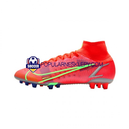 Czerwony Nike Mercurial Superfly VIII Spectrum Elite AG Buty piłkarskie