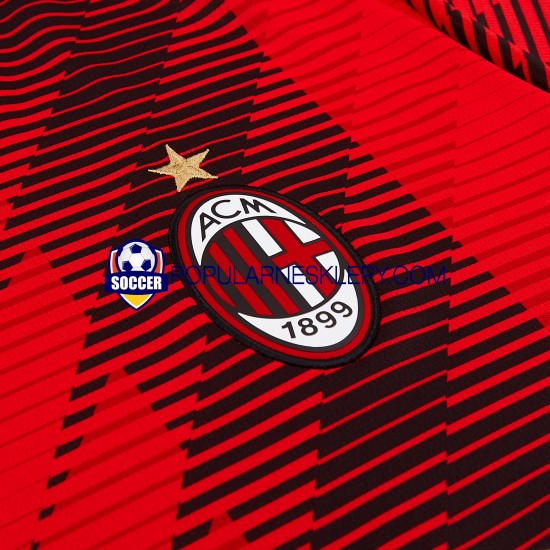 Koszulka Krótka Męska AC Milan Pierwszy strój 2023-2024