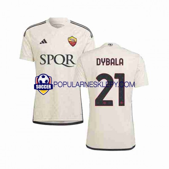 Koszulka Krótka Męska AS Roma Drugi strój Paulo Dybala 21 2023-2024