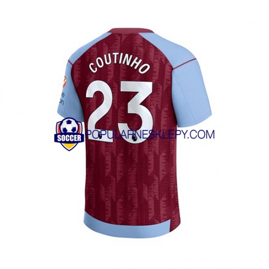 Koszulka Krótka Męska Aston Villa Pierwszy strój Philippe Coutinho 23 2023-2024