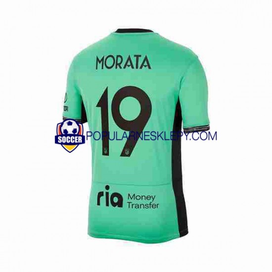 Koszulka Krótka Męska Atlético Madryt Trzeci strój Alvaro Morata 19 2023-2024