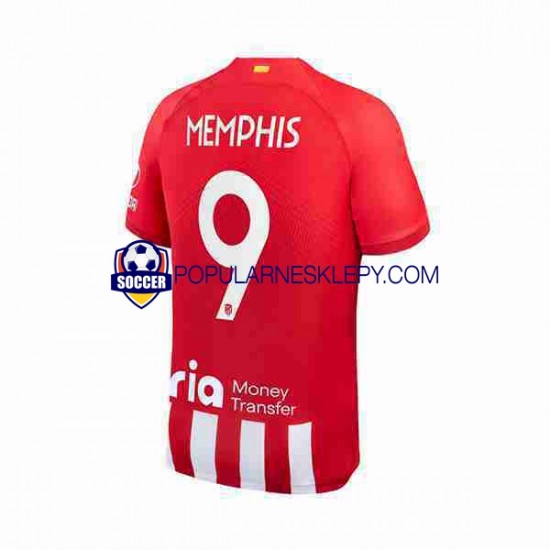 Koszulka Krótka Męska Atlético Madryt Pierwszy strój Memphis Depay 9 2023-2024