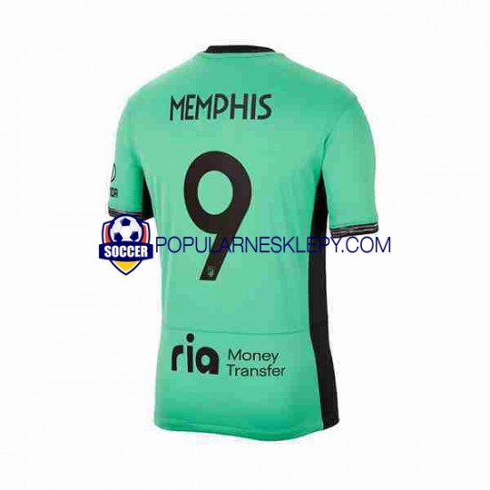 Koszulka Krótka Męska Atlético Madryt Trzeci strój Memphis Depay 9 2023-2024