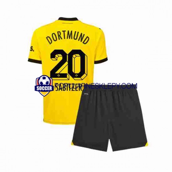 Koszulka Krótka dla Dzieci Borussia Dortmund Pierwszy strój Marcel Sabitzer 20 2023-2024