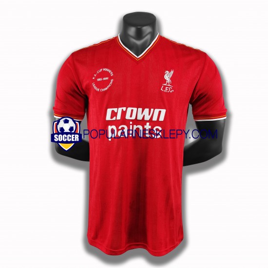 Koszulka Krótka Męska Liverpool Pierwszy strój Retro 1985-1986