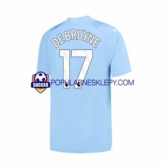 Koszulka Krótka Męska Manchester City Pierwszy strój Kevin De Bruyne 17 2023-2024