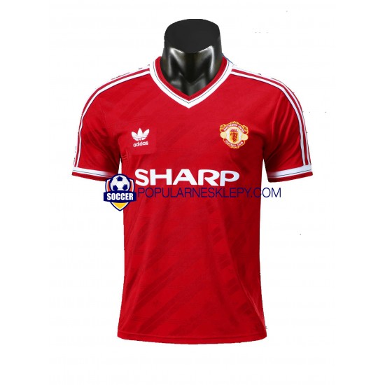 Koszulka Krótka Męska Manchester United Pierwszy strój Retro 1986