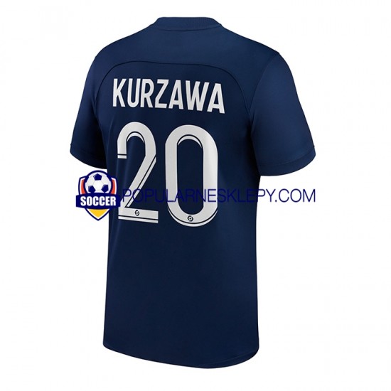 Koszulka Krótka Męska Paris Saint-Germain Pierwszy strój Kurzawa 20 2022-2023