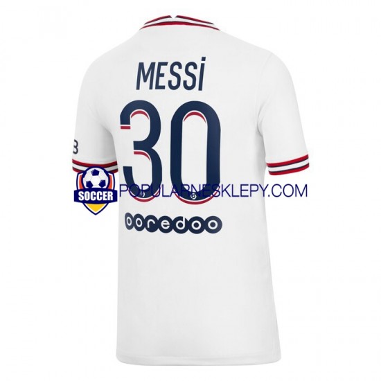 Koszulka Krótka Męska Paris Saint-Germain Czwarty strój Lionel Messi 30 2021-2022