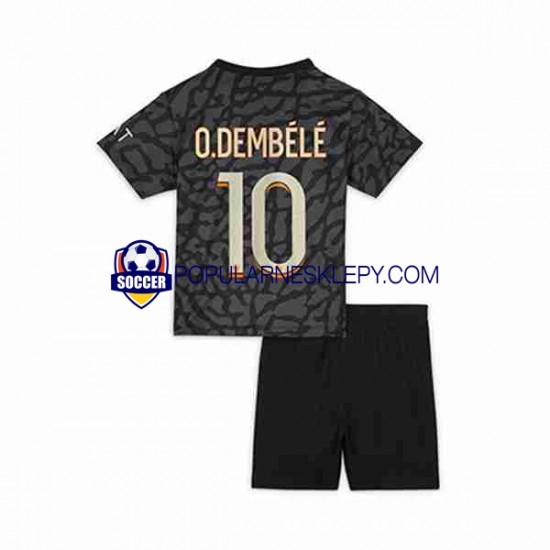 Koszulka Krótka dla Dzieci Paris Saint-Germain Trzeci strój O.Dembele 10 2023-2024