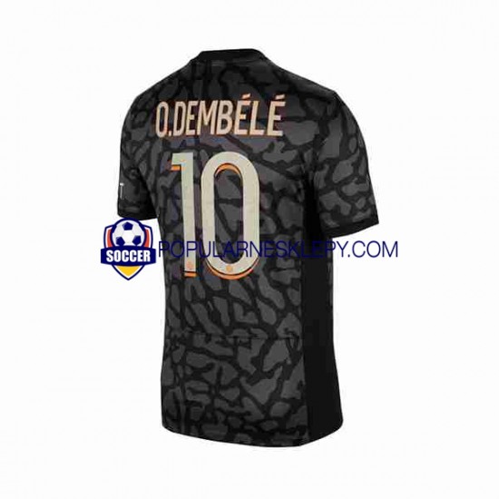 Koszulka Krótka Męska Paris Saint-Germain Trzeci strój O.Dembele 10 2023-2024