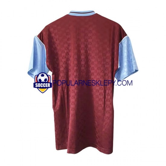 Koszulka Krótka Męska West Ham United Pierwszy strój Retro 1989-1990