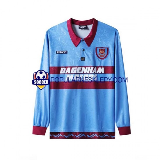 Koszulka Długi Męska West Ham United Pierwszy strój Retro 1995-1996