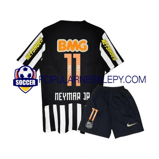 Koszulka Krótka dla Dzieci Drugi strój Santos Neymar JR 11 Retro 2011-2012