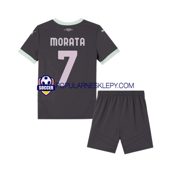 Koszulka Krótka dla Dzieci AC Milan Trzeci strój Morata 7 2024-2025