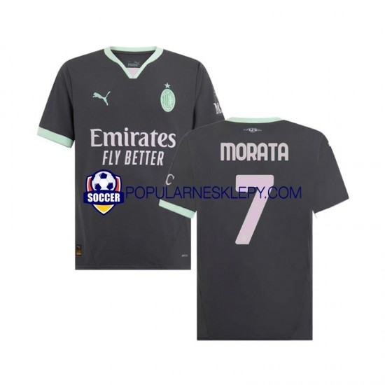 Koszulka Krótka Męska AC Milan Trzeci strój Morata 7 2024-2025