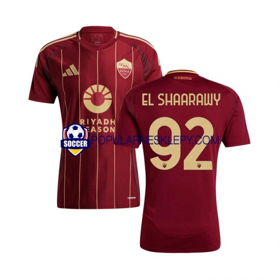 Koszulka Krótka Męska AS Roma Pierwszy strój Stephan El Shaarawy 92 2024-2025