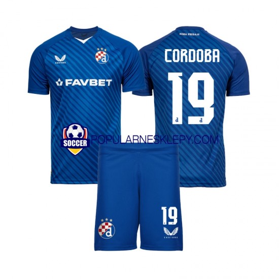 Koszulka Krótka dla Dzieci Dinamo Zagreb Pierwszy strój Juan Cordoba 19 2024-2025