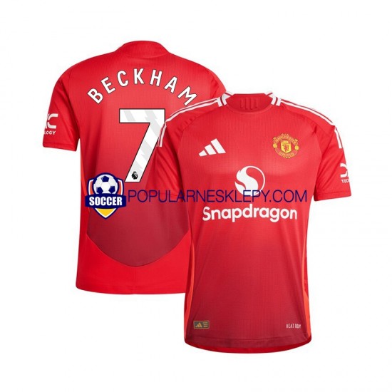 Koszulka Krótka Męska Manchester United Pierwszy strój Beckham 7 2024-2025